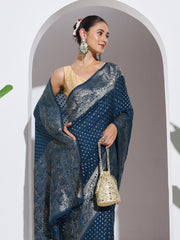 Zaari Jaal Crepe Saree