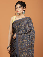 Digital Printed Crepe Woven Saree