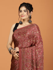 Digital Printed Crepe Woven Saree