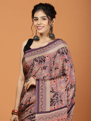 Digital Printed Crepe Woven Saree