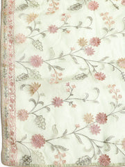 Embroidered Tissue Unstitched Suit With Dupatta