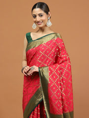 Zari Border Woven Art Silk Saree
