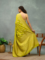 Woven Border Georgette Saree