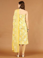 Neck Patti Printed Cotton Unstitched Suit Piece With Dupatta