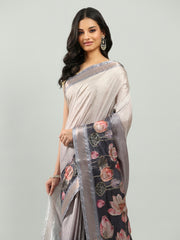 Printed Art Silk Woven Saree