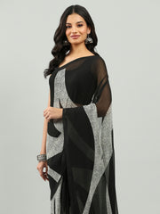 Digital Printed Georgette Saree