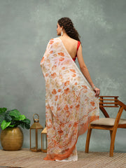Digital Printed Georgette Saree