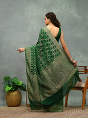 Woven Jaal Georgette Saree