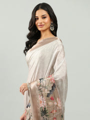 Printed Art Silk Woven Saree