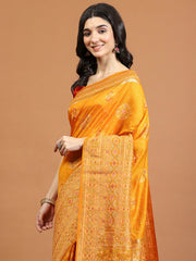 Zari Jaal Woven Art Silk Saree