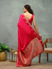 Woven Border Art Silk Saree