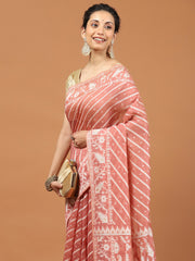Woven Border Booti Art Silk Saree