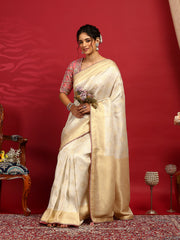 Embroidered Dola Silk Saree