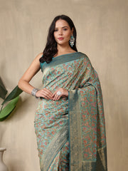 Printed Dola Silk Saree