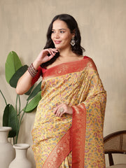 Printed Dola Silk Saree