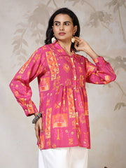Printed Cotton Short Kurti