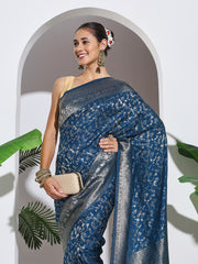 Zaari Jaal Crepe Saree