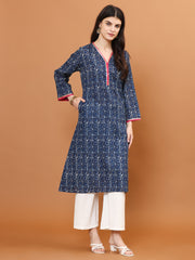 Printed Muslin Kurta