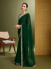 Georgette Embroidered Saree