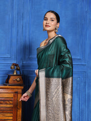 Zaari Jaal Tussar Saree