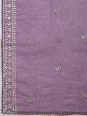 Embroidered Muslin Unstitched Kurta With Pant & Dupatta