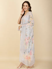 Printed Cotton Unstitched Suit Piece With Dupatta
