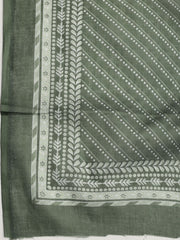 Printed Cotton Blend Unstitched Suit With Dupatta