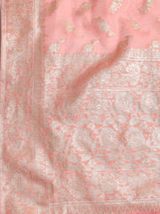 Embroidered Chanderi Unstitched Suit With Dupatta