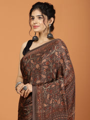 Digital Printed Crepe Woven Saree