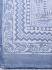 Printed Cotton Blend Unstitched Kurta With Pant & Dupatta
