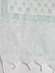 Neck Embroidered Cotton Blend Unstitched Suit With Dupatta