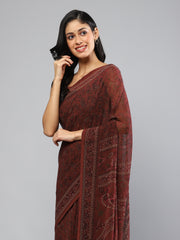 Digital Printed Georgette Saree