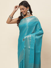 Light Brocade Woven Georgette Saree