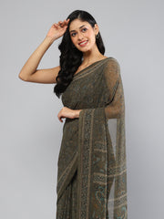 Digital Printed Georgette Saree
