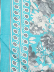 Printed Cotton Blend Unstitched Suit With Dupatta