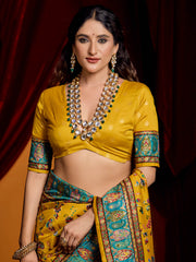 Patola Printed Art Silk Woven Saree