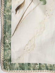 Embroidered Cotton Blend Unstitched Suit With Dupatta