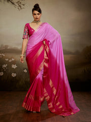 Plain Chiffon Saree
