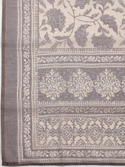 Embroidered Chanderi Unstitched Suit With Pant & Dupatta