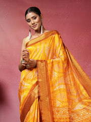 Printed Art-Tusser Saree