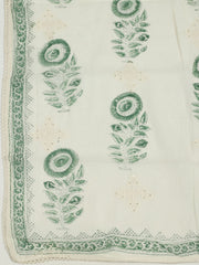 Printed Cotton Unstitched Suits Printed Suit With Pant & Dupatta