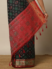 Printed Art Silk Patola Saree