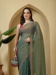 Sequence Work Georgette Saree