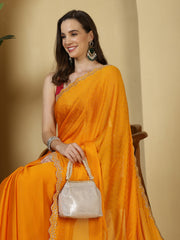 Digital Printed Chiffon Saree