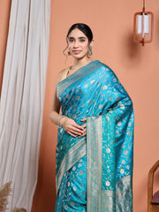 Woven Design Satin Saree