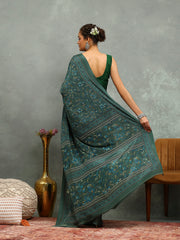 Digital Printed Crepe Saree