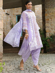 Embroidered Organza Kurta With Pant & Dupatta