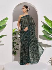 Printed Georgette Saree