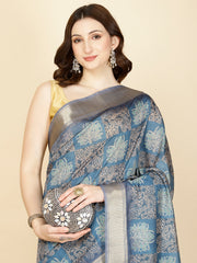 Digital Printed Handloom Saree