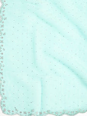 Embroidered Tissue Unstitched Suit With Dupatta